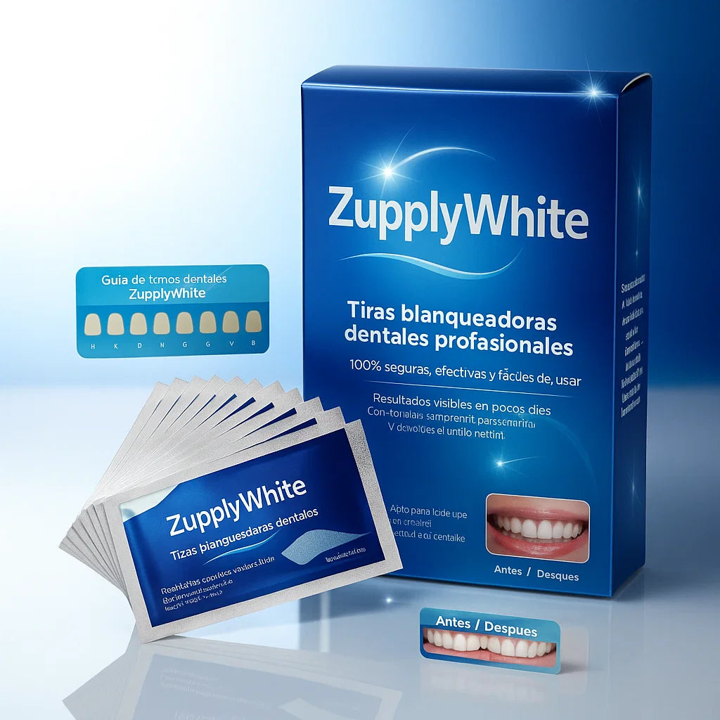 ZupplyWhite: Tiras en Gel Protectoras de Esmalte